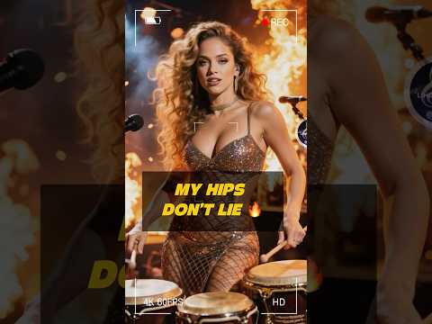 Hips Don't Lie - Lyrics - Shakira #englishsongs #AILingoMelody #latinpop #lyricvideo