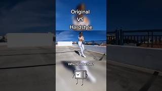 Original Song VS. Hardstyle Bootleg #festival #hardstyle #hu2dz #hakken #dancing #party #shorts