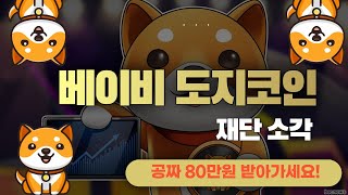 베이비도지코인 소각후 전망은!? 공짜80만원 받아가세요!