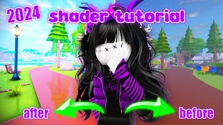 How to get SHADERS in roblox | My shader settings (WORKING 2024) ʚɞ