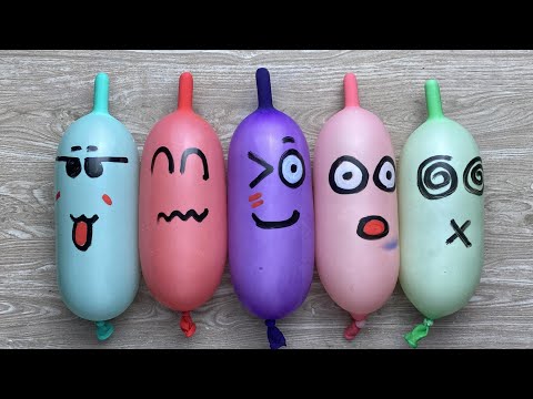 Making Slime With Funny Balloons Cute #Doodles #2 | RELAXING SATISFYING #SLIME