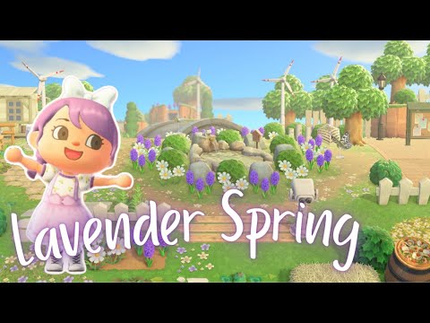 Aesthetic Lavender Farmcore ACNH Island Tour Lavendia | Animal Crossing: New Horizons Gameplay