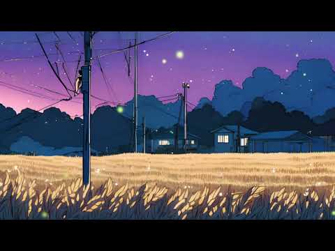 Lofi Chill Vibes 🌙: Relax in a Wheat Field 🌾 | Perfect Night Beats for Study & Sleep 🎶