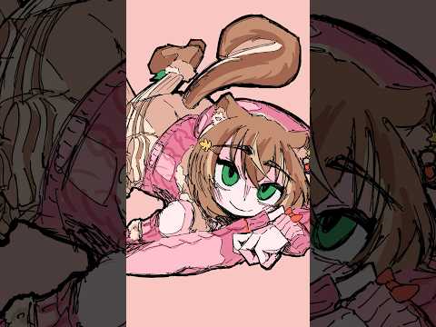 woh, squirrel #gambarisu #hololive #digitalart