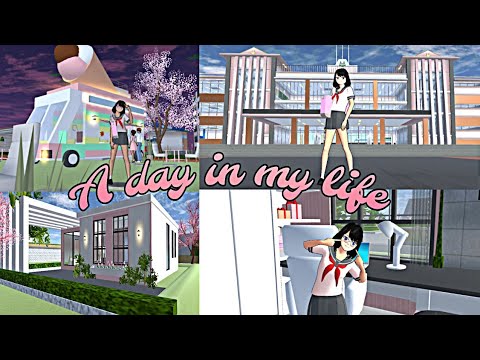 A day in my live روتيني اليومي Sehari dalam hidupku (vlog) Sakura school simulator