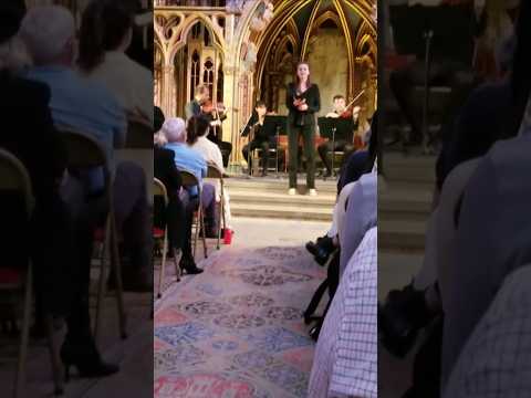 Chamber Music at Sainte Chapelle Pt 1 #paris #avemaria #Schubert #GhislaineRoux - #mezzosoprano