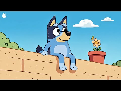 Chill Garden Vibes with Bluey 🌼 Soft Lofi for Cozy Times 📚 Calming Melodies for Focus and Success