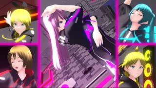 【MMD】ルカルカ★ナイトフィーバー【巡音ルカ ＋ MEIKO・初音ミク・鏡音リン・鏡音レン】
