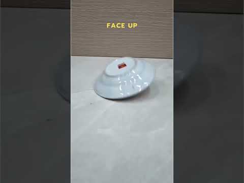 ASMR Relaxation Sound | Ceramic Plate spin on Ceramic Floor #shorts #asmr #asmrsounds #relaxation
