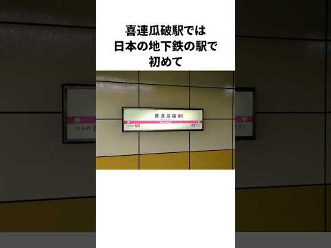大阪屈指の難読駅名「喜連瓜破」に関する面白い雑学'#大阪 #鉄道 #shorts