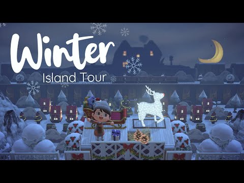 New Year New Inspo!❄️ACNH Winter Island Tour Peppermint | Animal Crossing: New Horizons Gameplay