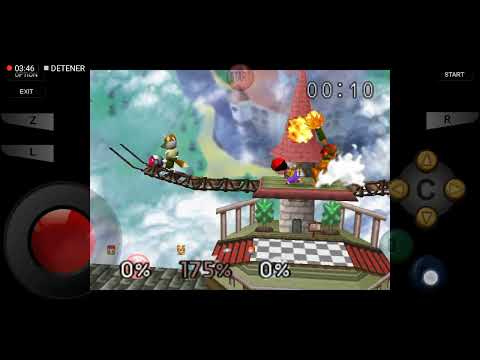 Smash 64 jugando con ness