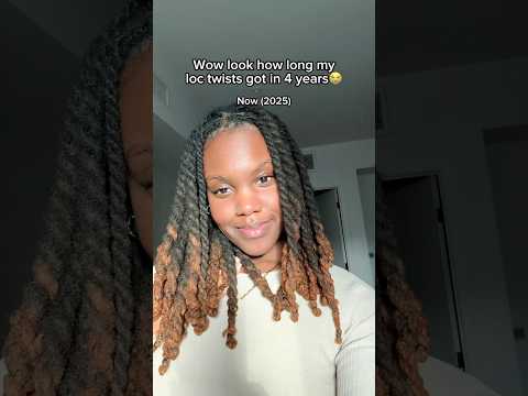 Two Strand Twists Loc Growth😍 #locstyles #locjourney