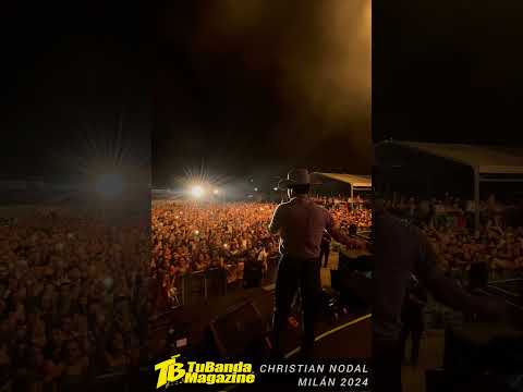 Christian Nodal triunfa en Milán #christiannodal #milan