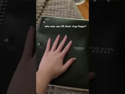 can you lift your ring finger?