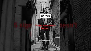 5 signs a guy doesn't like you... #shorts #signshelikesyou #crushfacts #psychologyfacts #lovesigns