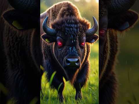The dog freed the buffalo #shorts #ytshorts #aistory
