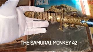 How to take apart a navy Japanese tanto dagger 🗡