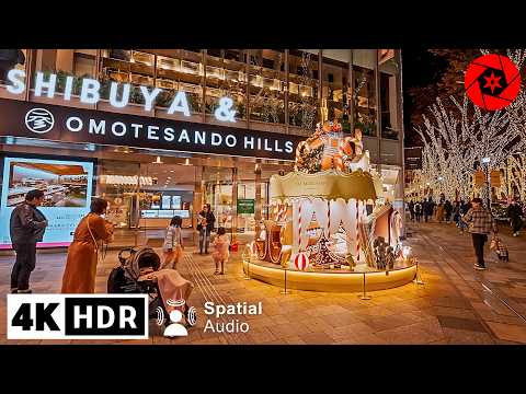 Christmas in Shibuya & Omotesando, Tokyo 2023 // 4K HDR
