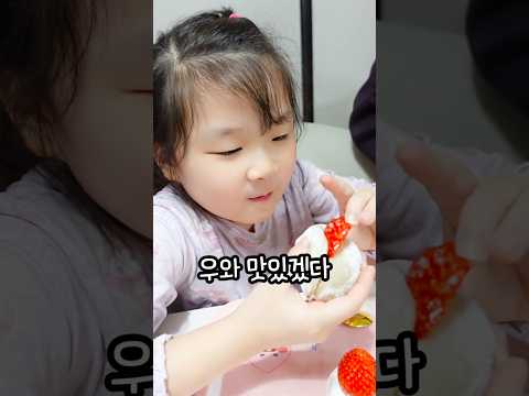 아빠! 딸기모찌 맞아?
