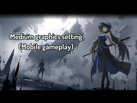 Wuthering waves on medium graphic settings | mobile gameplay (IPhone XR)