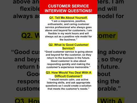 CUSTOMER SERVICE Interview Questions & Answers! (How to PASS a Customer Service Interview!)