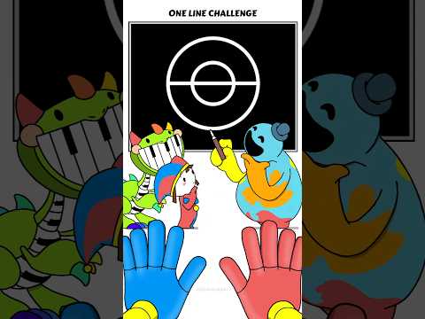 Doey the Doughman vs Pianosaurus vs Pomni🤩Poppy Playtime 4 & TADC One Line Challenge! #animation