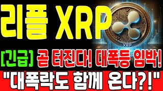 ★엑스알피 리플 전망 대응전략★ [긴급] 곧 폭발! 터진다! 대폭등 임박! 매집 마무리 되어간다! 하지만 대폭락도 함께 이어진다?!