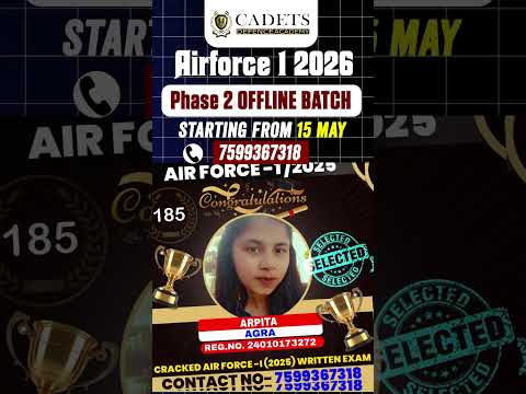 Airforce 1 2026 Phase 2 Offline Batch Announcement | Airforce1 2026 Offline GD Batch  #airforce12026