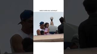 Papa RK & Princess RK enjoying Rain Day Together #ranbirkapoor #rahakapoor #aliabhatt #cannes