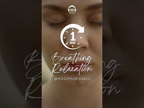 Relaxed breathing with soft piano music