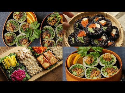 🍙 김밥이 이렇게 건강할 수 있나요? 톳부터 낫또까지, 건강 김밥 4종 레시피 대공개❗