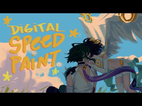 a kiss from the wind | speedpaint
