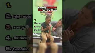 Ranking FUNNIEST Kids getting Shots 😭💀