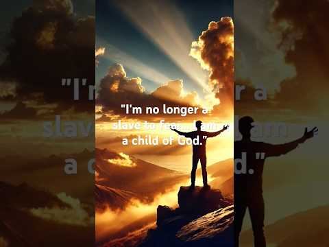 "No Longer a Slave to Fear | I Am a Child of God ✨ #Faith #Christian #Freedom #Catholic