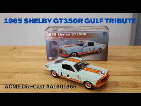 ACME 1965 Shelby GT350R Gulf Tribute 1:18 Scale Diecast Replica Model A1801865