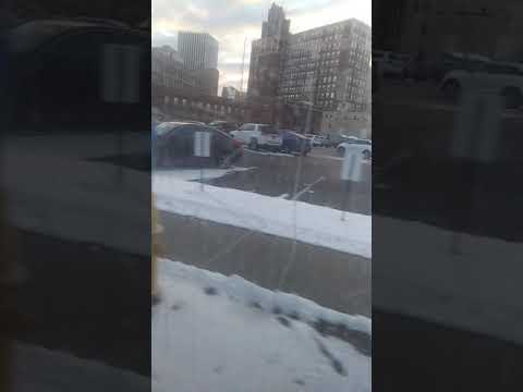 RTS Bus Ride Down North Street into Downtown Rochester, N.Y.