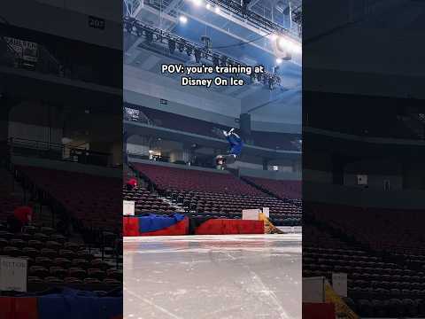 which trick was the craziest?😅 #disneyonice #figureskating #iceskating #iceskate #freestyle