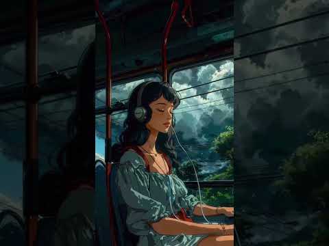 Rainy Lo-Fi Music  #relaxing #aestheic #piano#thunderstorm #meditation
