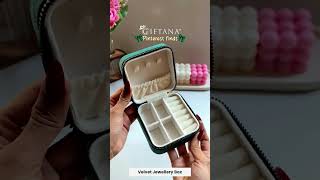 💍✨ Giftana Premium Velvet Jewellery Box – Travel in Style! ✨🎁