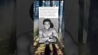 The Greatest and his quick wit #muhammadali #georgeforeman #rumbleinthejungle #history #funnyquotes