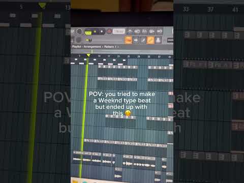 When you try to make a Weeknd type beat #theweeknd #producer #singer #flstudio