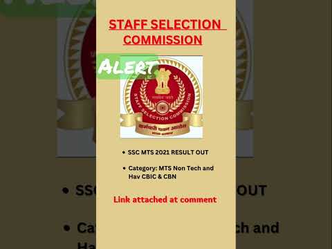 SSC MTS EXAM RESULT #shorts #viral #ssc