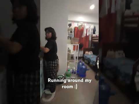 running around my room:)
