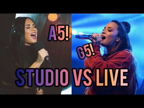 HIGH NOTES IN STUDIO VS LIVE!