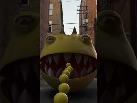 Nerf vs. Pac Man: A TomSquad Short  #shorts