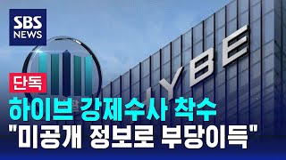 [단독] 하이브 강제수사 착수…"미공개 정보로 부당이득" / SBS