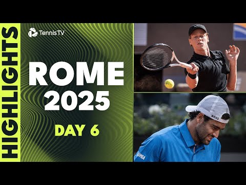 Sinner In Action; Ruud Faces Berrettini; Paul, Mensik & More Feature | Rome 2025 Highlights Day 6