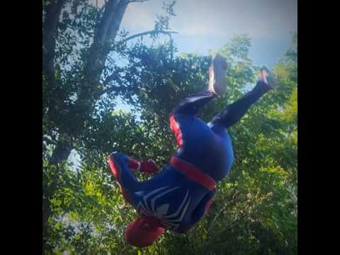 SPIDER-MAN STUNTS #spiderman #flips #cosplay #spidey #insomniacgames