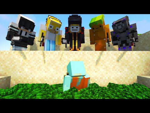 Minecraft Random Item Challenge VS 5 Hunters